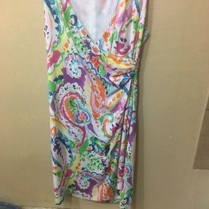 Adorable Ralph Lauren Floral Faux Wrap Dress